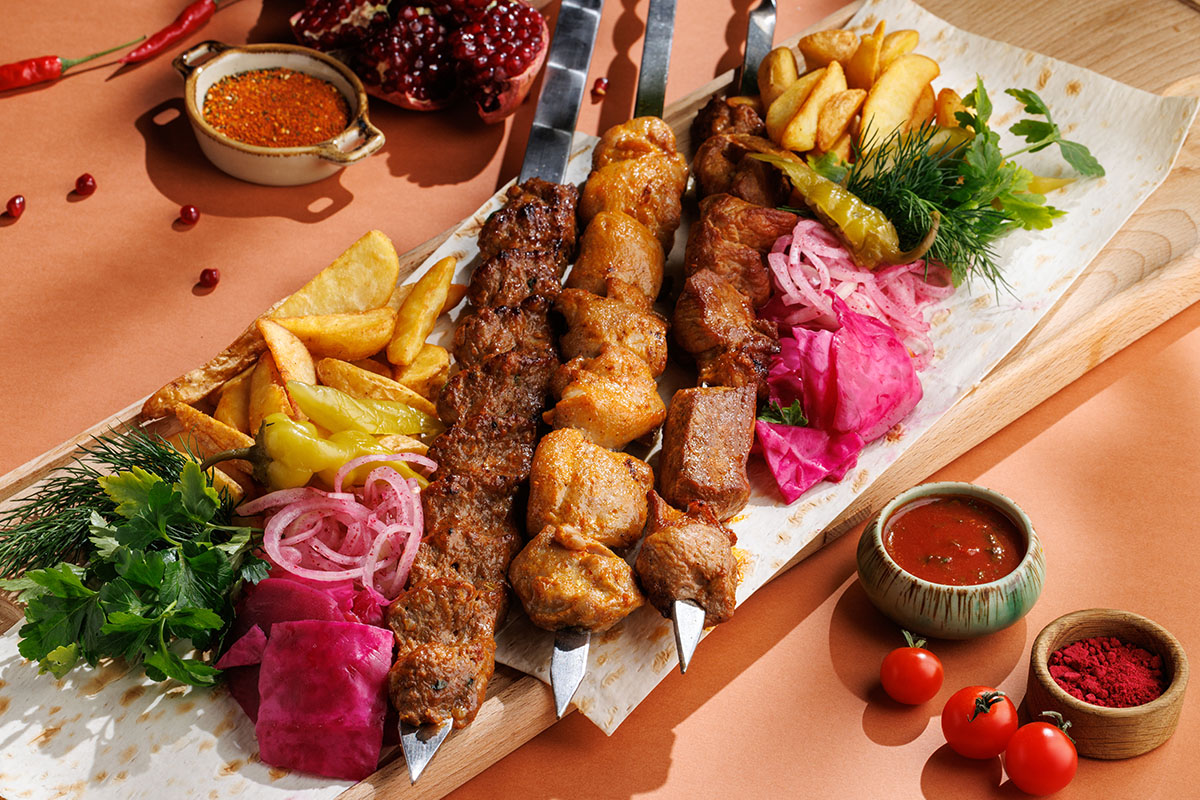 Трио шашлыков